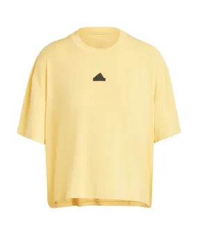 Camiseta adidas City Escape Q2 Loose Mujer Amarillo