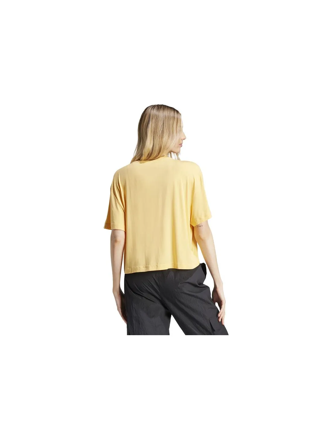 Camiseta adidas City Escape Q2 Loose Mujer Amarillo