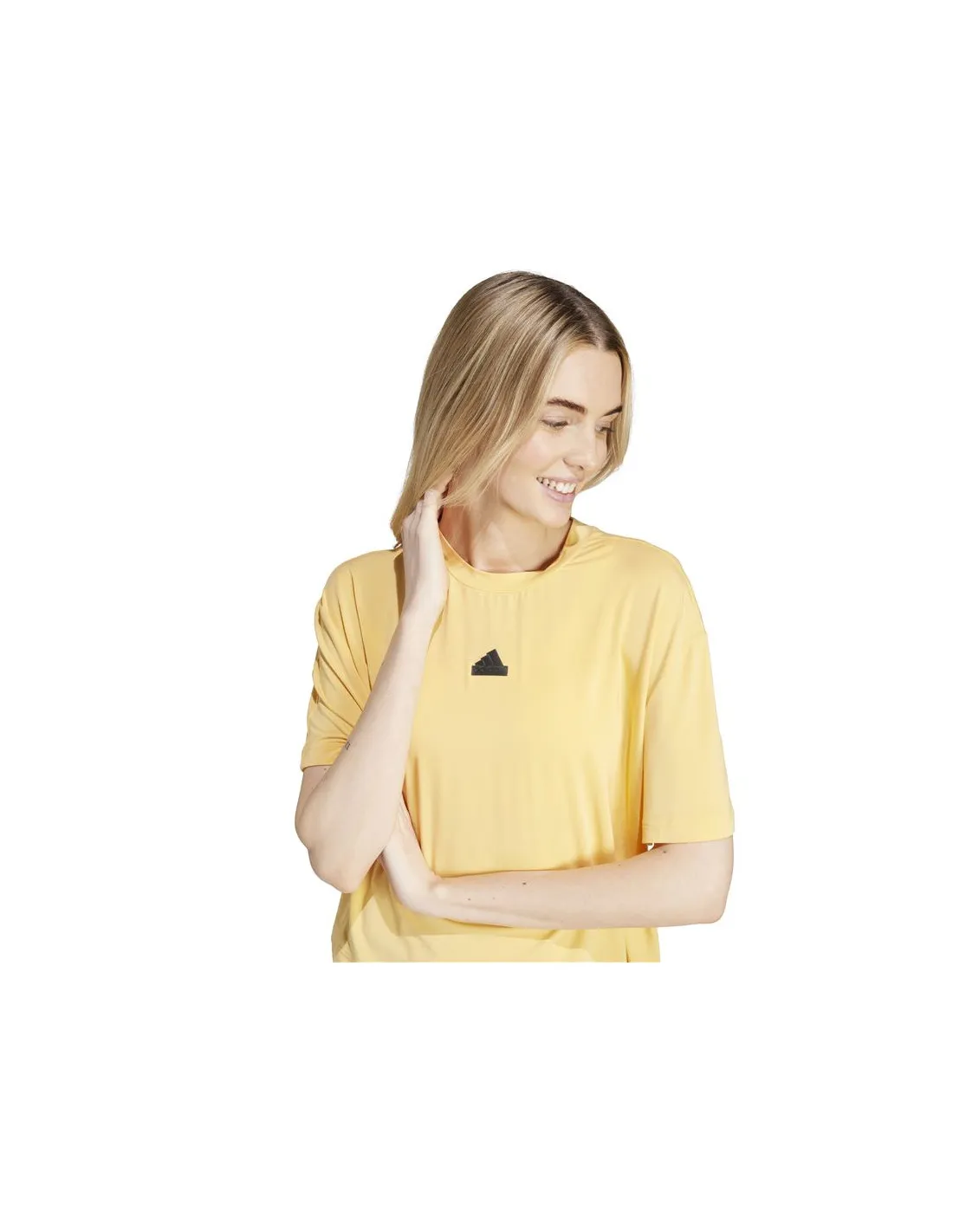 Camiseta adidas City Escape Q2 Loose Mujer Amarillo