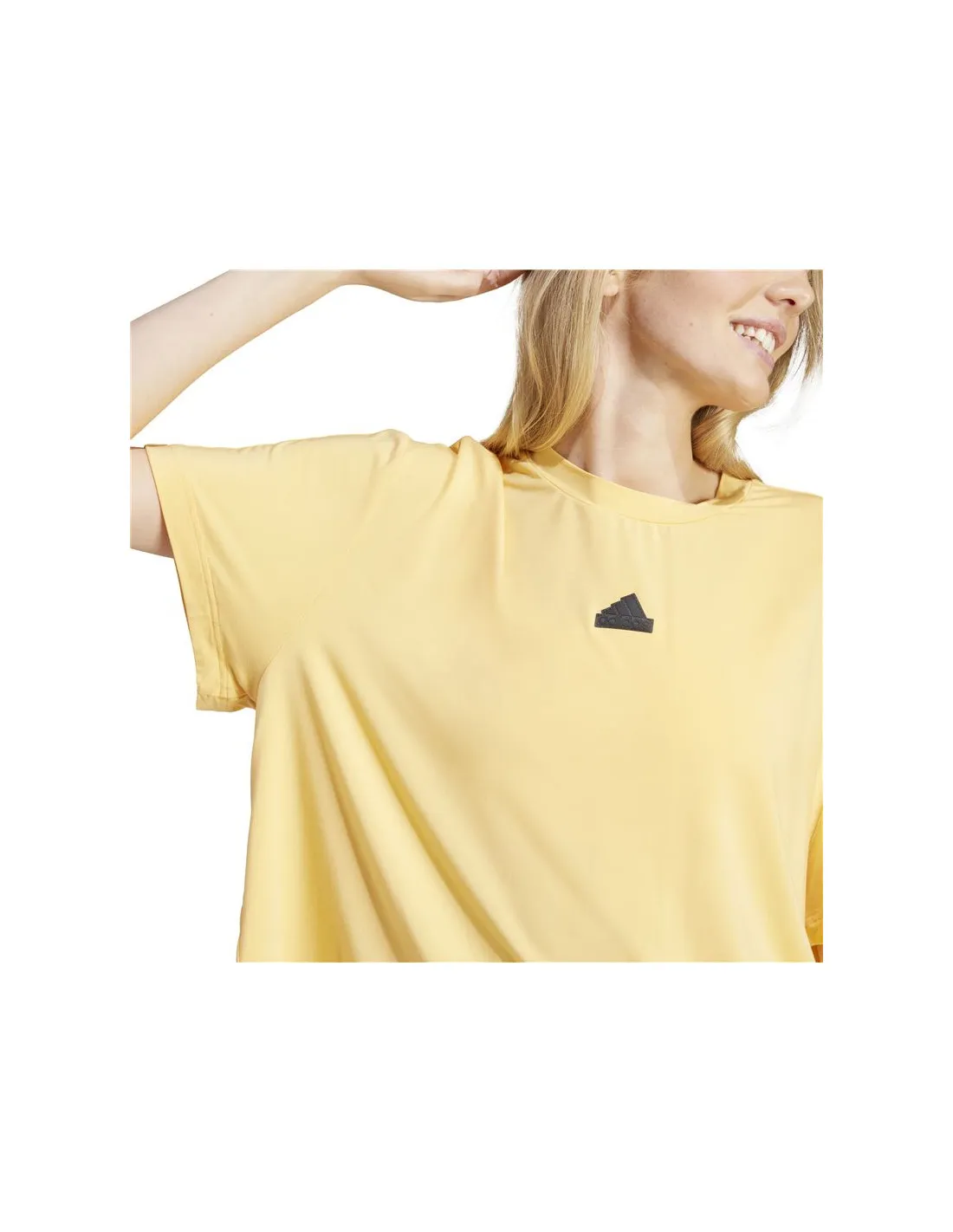 Camiseta adidas City Escape Q2 Loose Mujer Amarillo