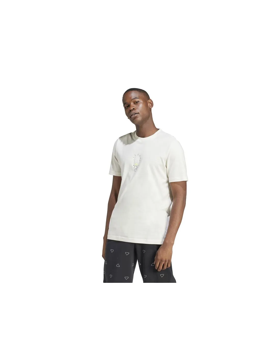 Camiseta adidas Molded Linear Hombre Blanca