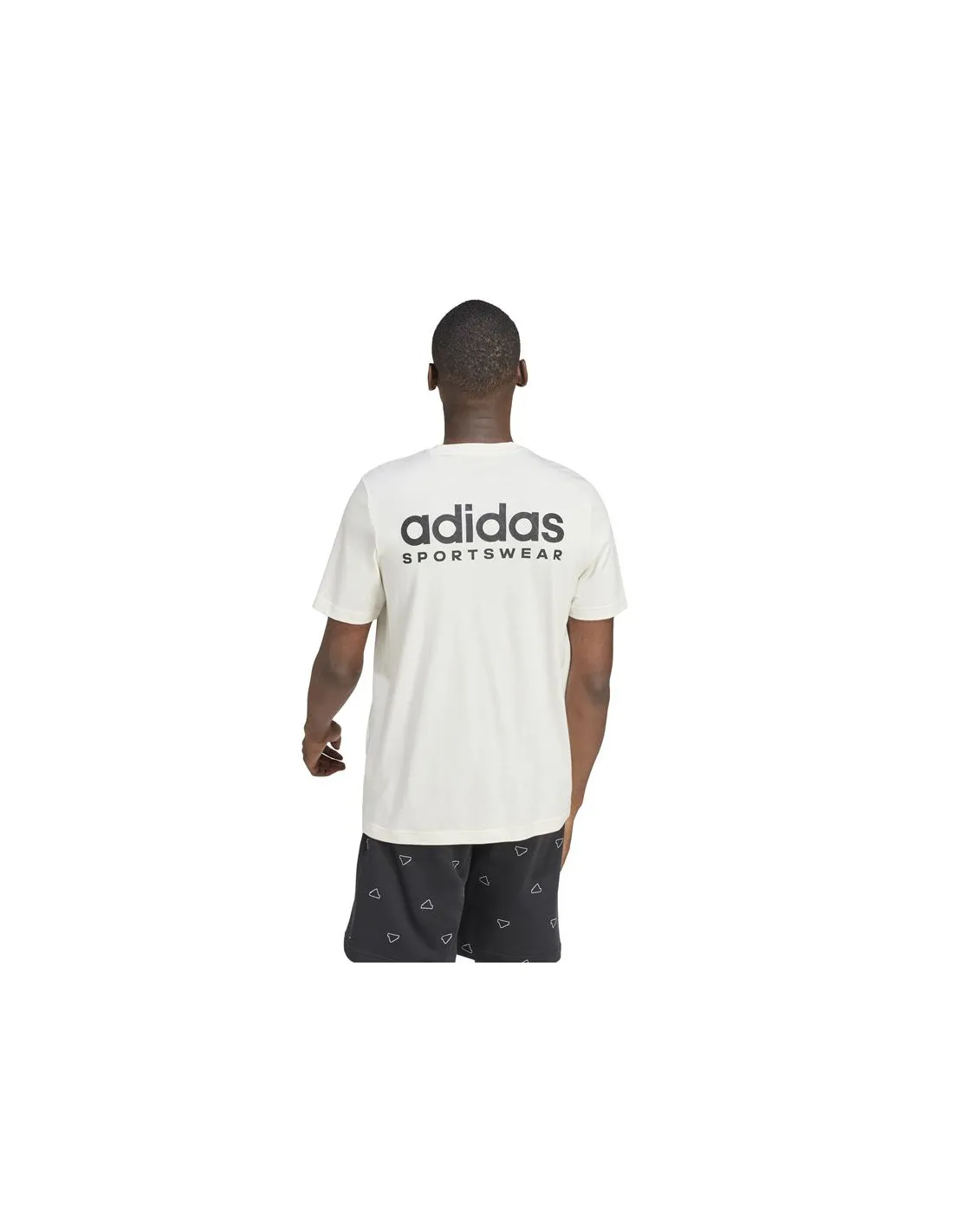 Camiseta adidas Molded Linear Hombre Blanca