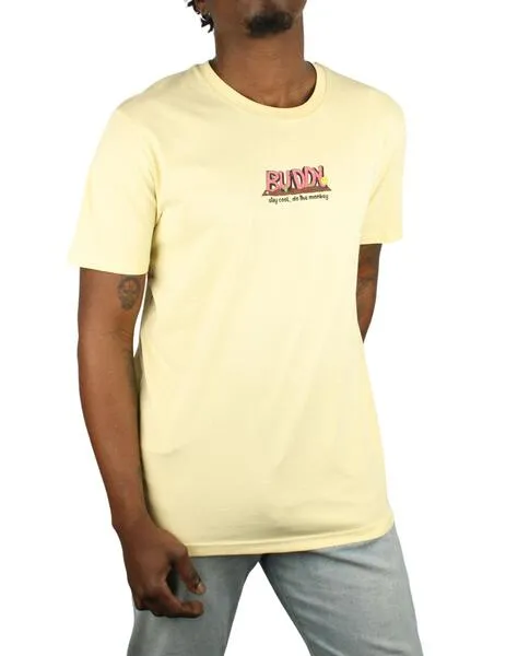 Camiseta Buddy Monkey amarilla para hombre