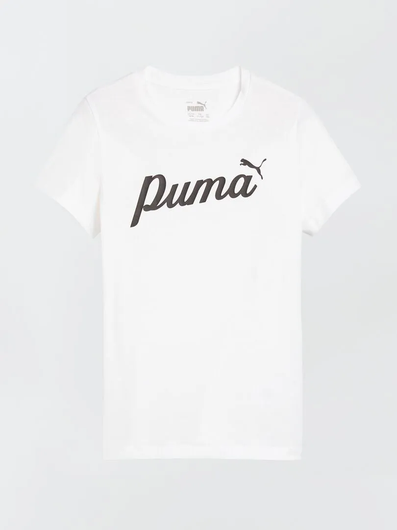 Camiseta básica 'Puma' - BLANCO