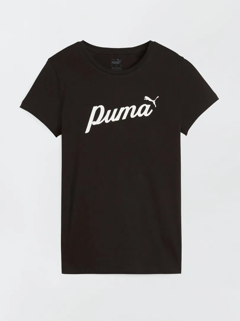 Camiseta básica 'Puma' - NEGRO