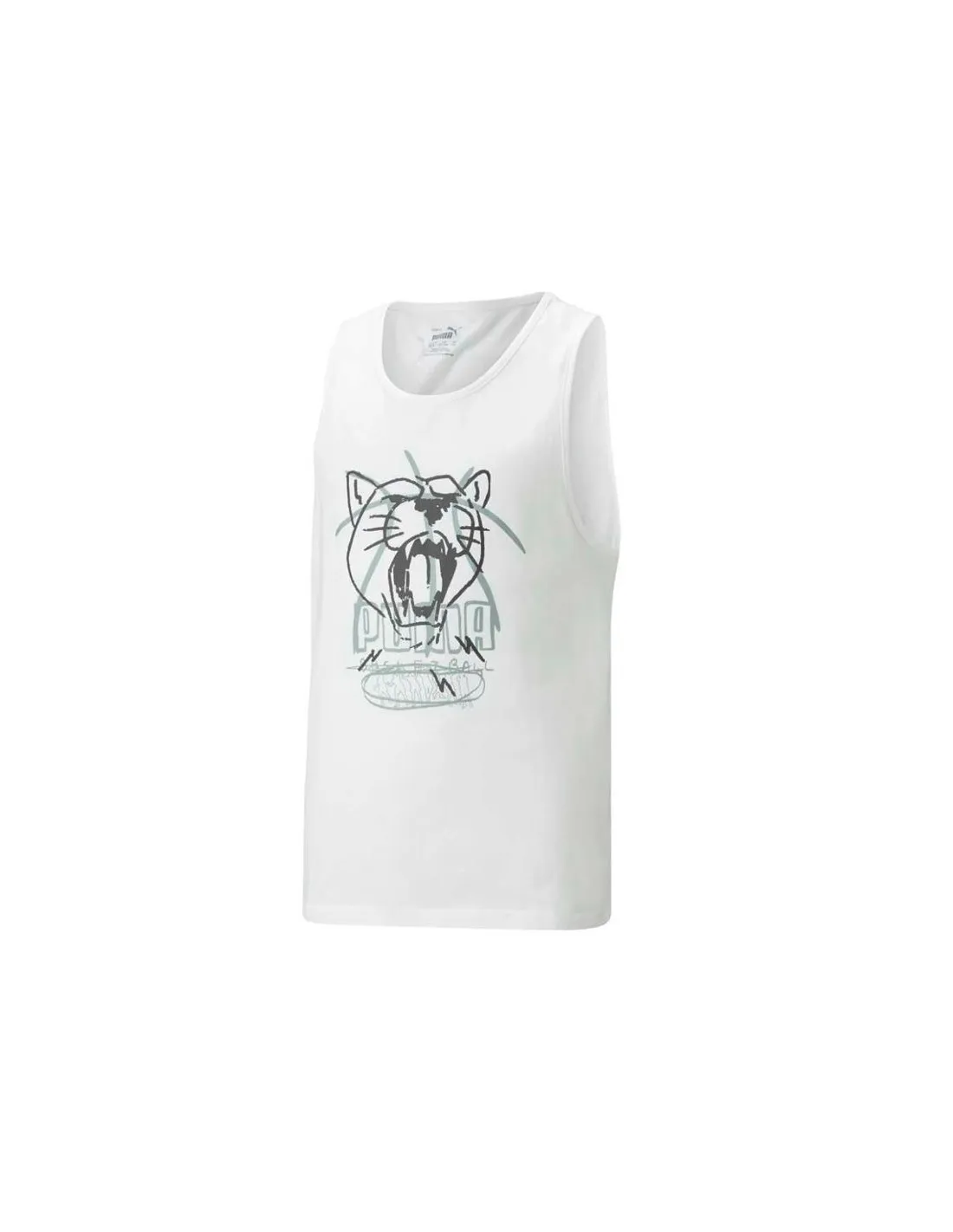 Camiseta De Baloncesto Puma Basketball Tank B Niño Blanco