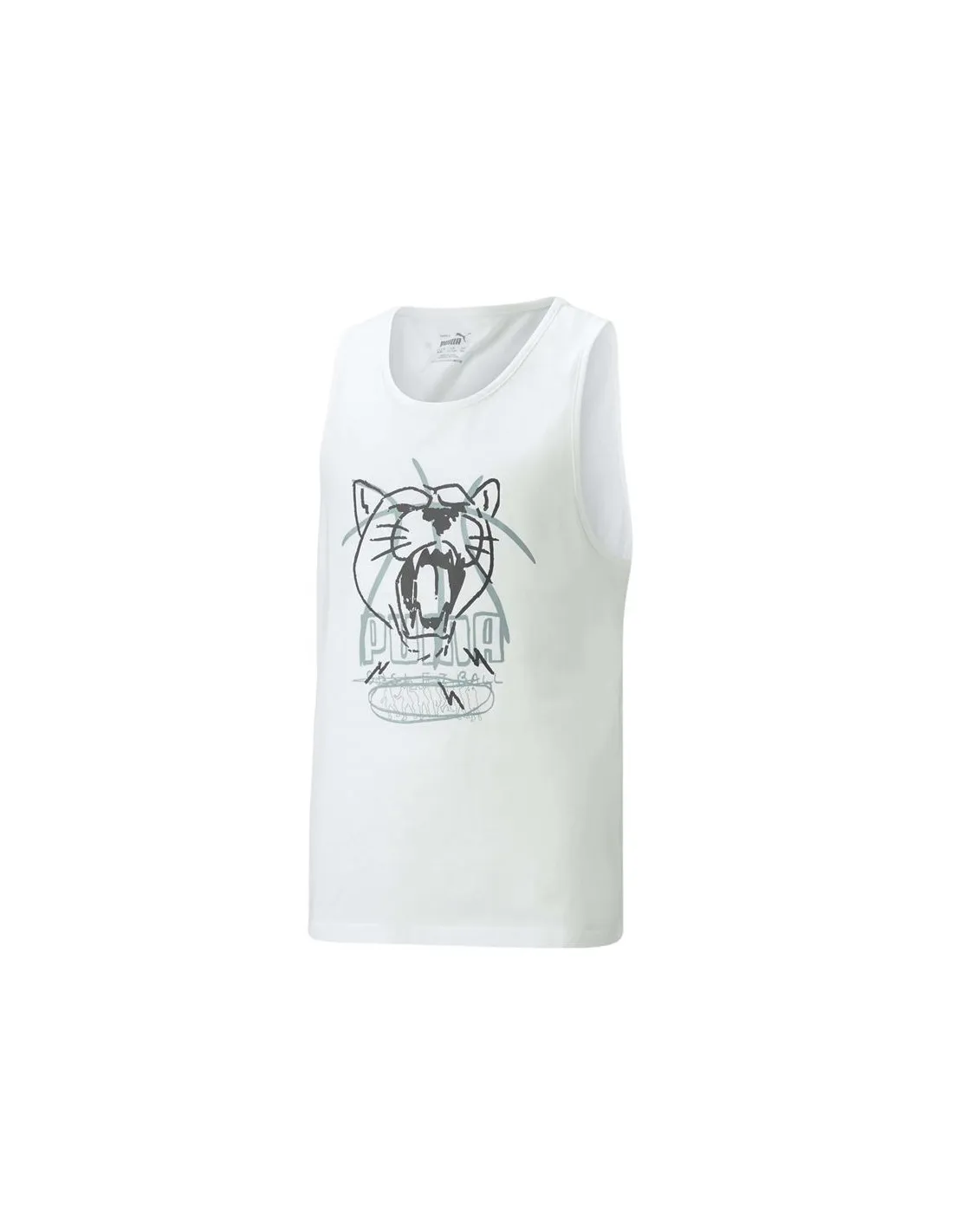 Camiseta De Baloncesto Puma Basketball Tank B Niño Blanco