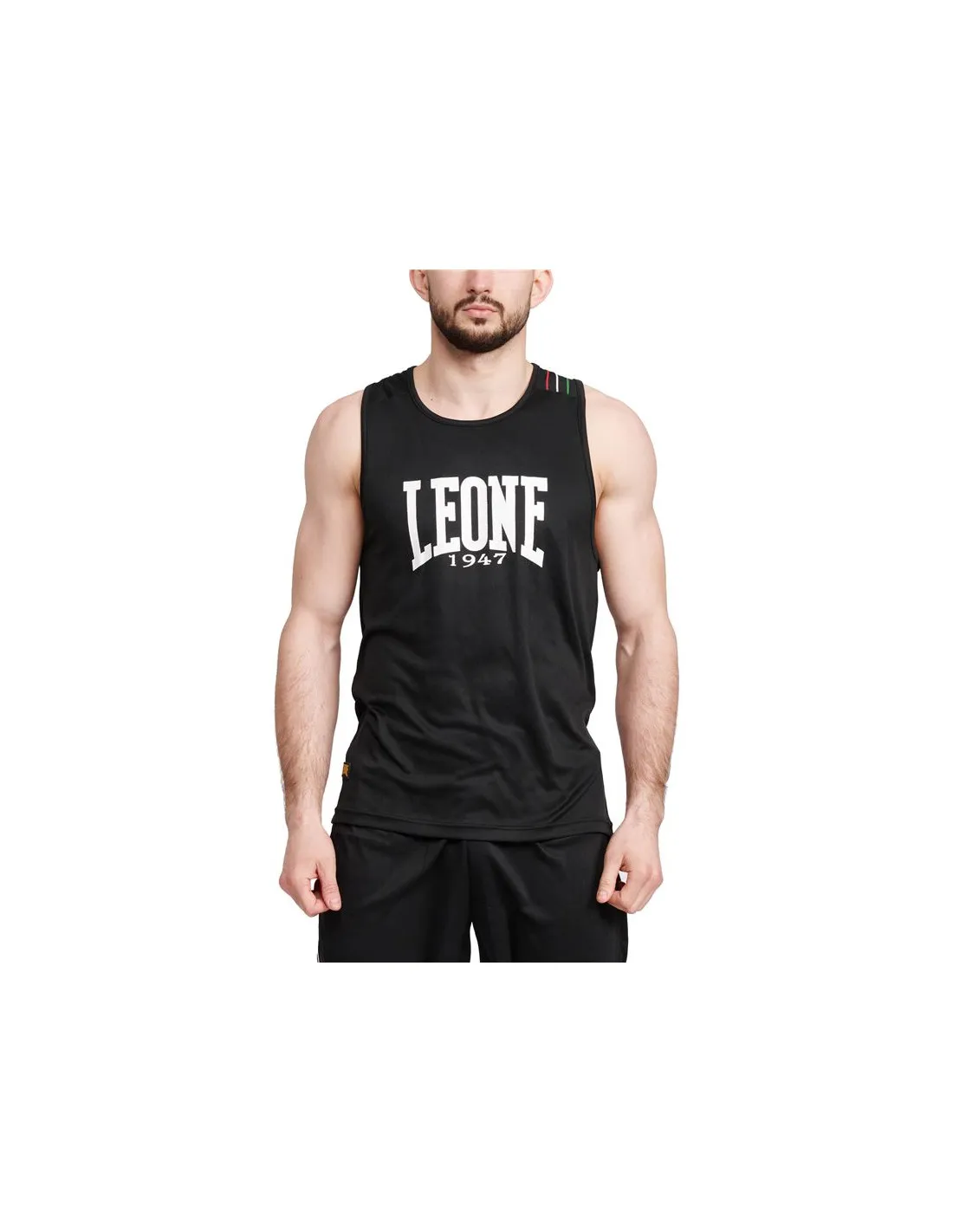 Camiseta de Boxeo Leone Flag Negro