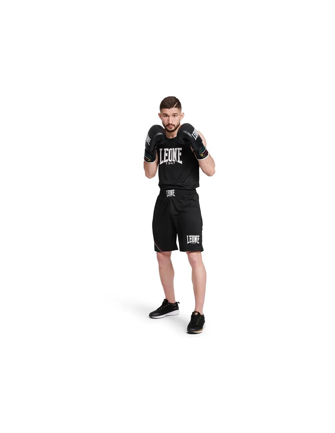 Camiseta de Boxeo Leone Flag Negro