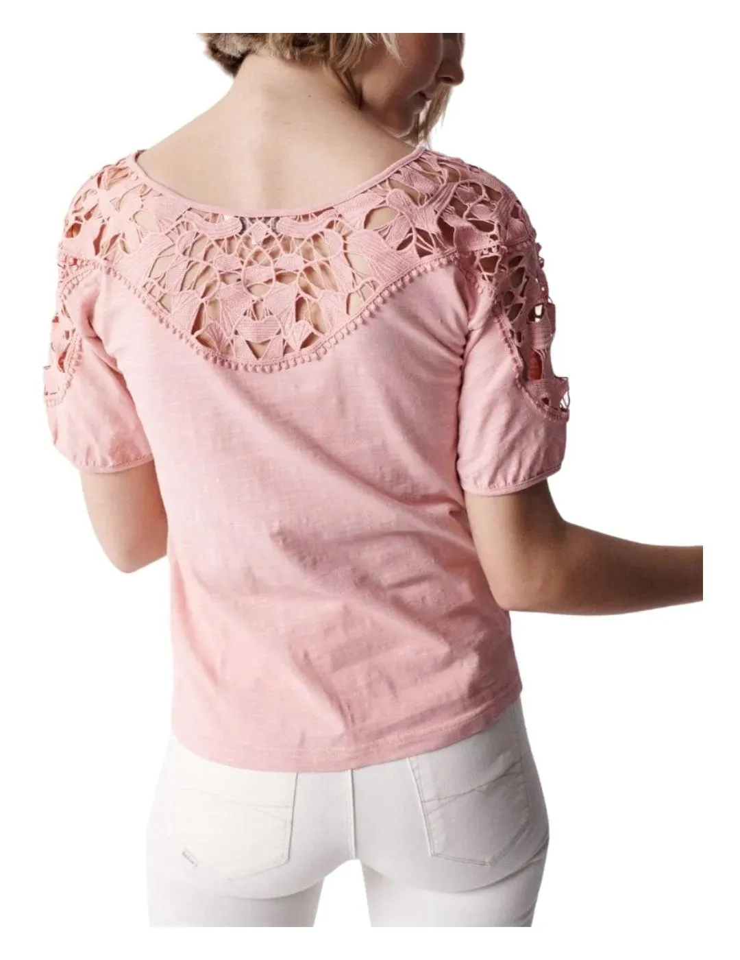 Camiseta manga corta rosa Samara Salsa Jeans