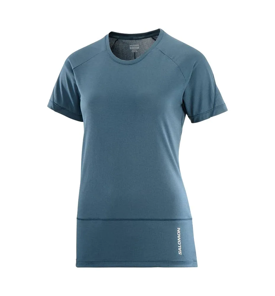 Camiseta M/c Trail_Mujer_SALOMON Cross Run Ss Tee W