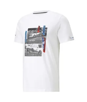 Camiseta Puma Bmw Mms Car Graphic Blanco