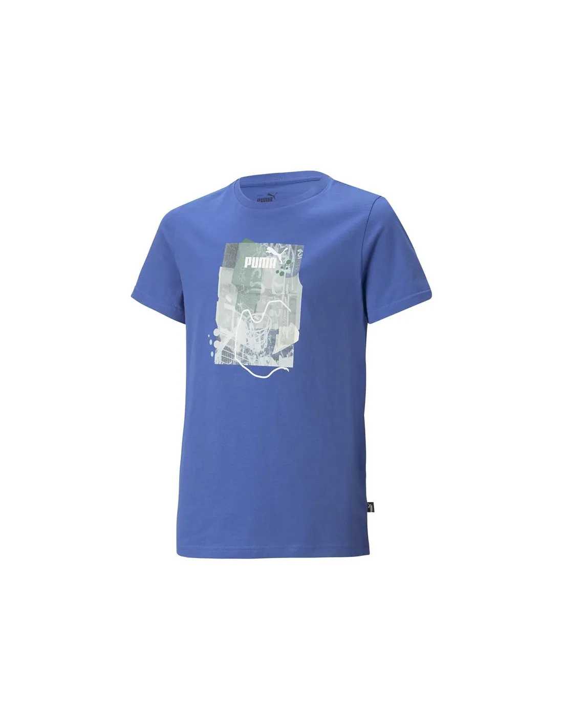 Camiseta Puma Essentials+ Street Art Grap Niño Royal Sapphire