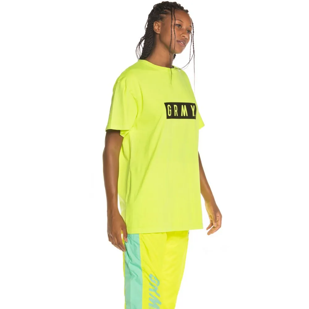 Camiseta Unisex Grimey Flying Saucer Tee FW19 Fluor Yellow