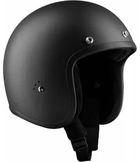 Casco Moto Abierto BANDIT Jet Negro Mate Visera Incluida Dull Black Open Face Helmet JETMB