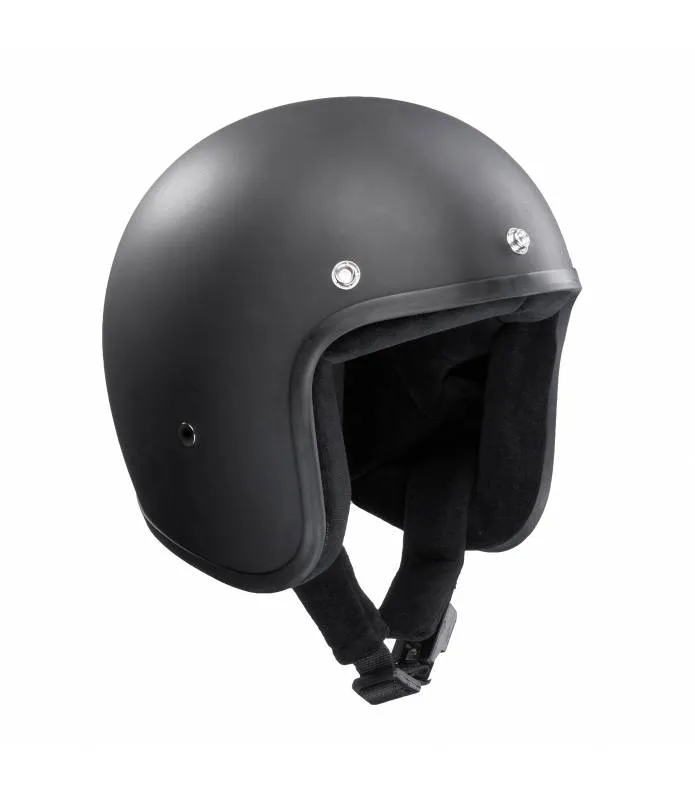 Casco Moto Abierto BANDIT Jet Negro Mate Visera Incluida Dull Black Open Face Helmet JETMB