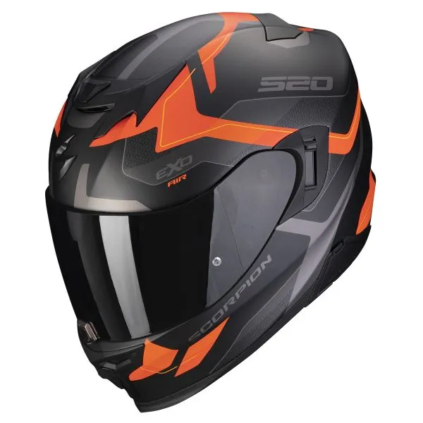 Casco Scorpion Exo 520 Evo Air Elan Matt Black Orange 