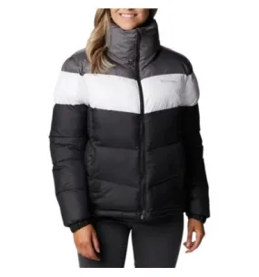 Chaqueta de mujer Columbia Puffect Color Block (negro/blanco/C)