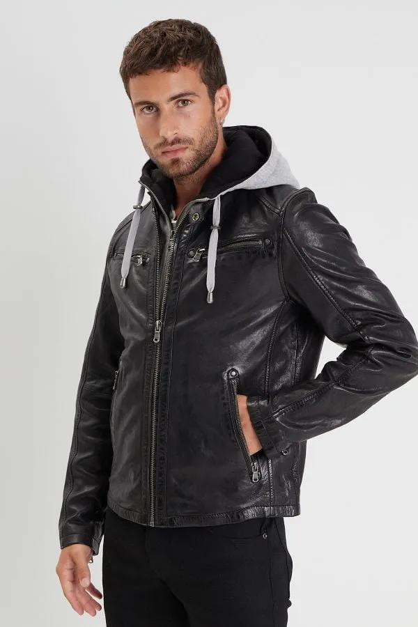 Chaqueta Hombre Daytona Winston Hood Lamb Vita Black