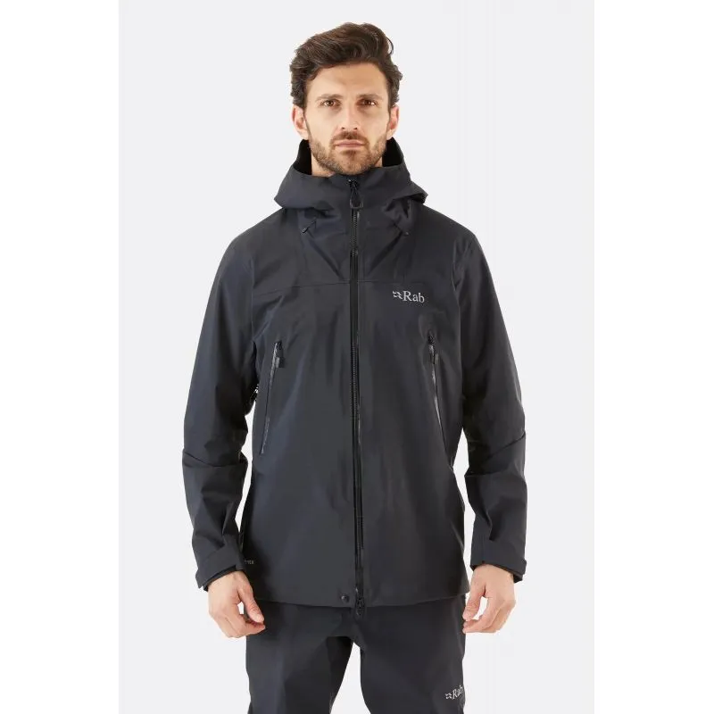 Chaqueta impermeable para hombre Rab Kangri Gtx (Negro)