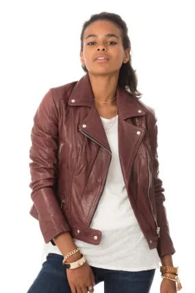 Chaqueta Mujeres Rose Garden Panema Lamb Castel Burgundy Zz10