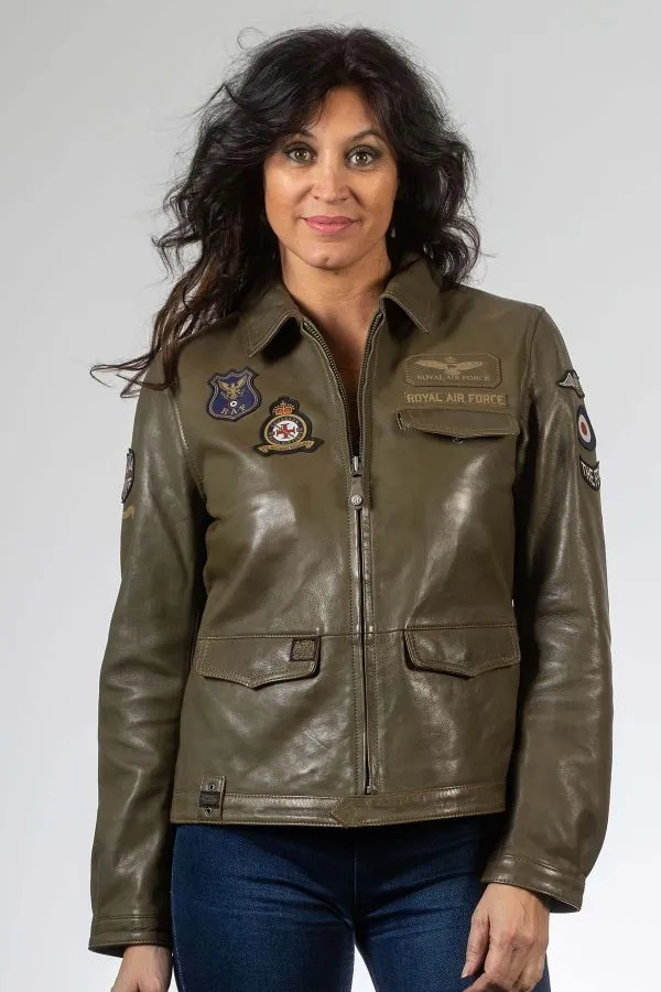 Chaqueta Mujeres Royal Air Force Beeckman Dark Kaki