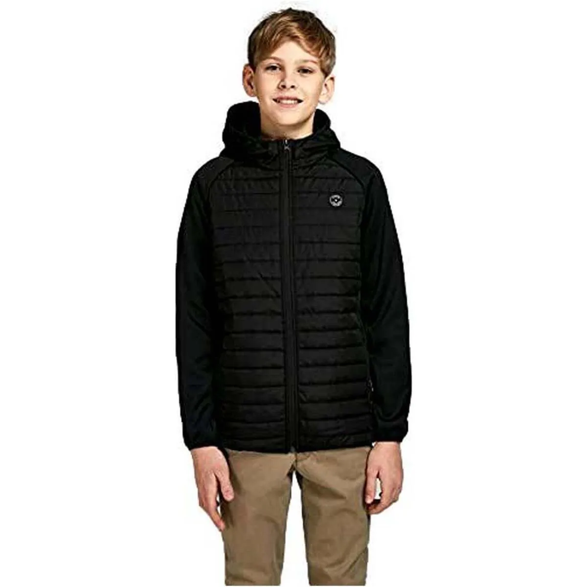 CHAQUETA NEGRA NIÑO JACK & JONES 12182303