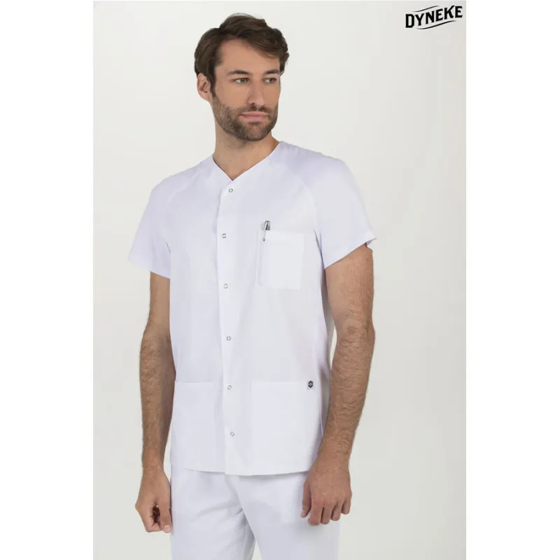 Chaqueta sanitaria para hombre DYNEKE 8088 manga ranglan