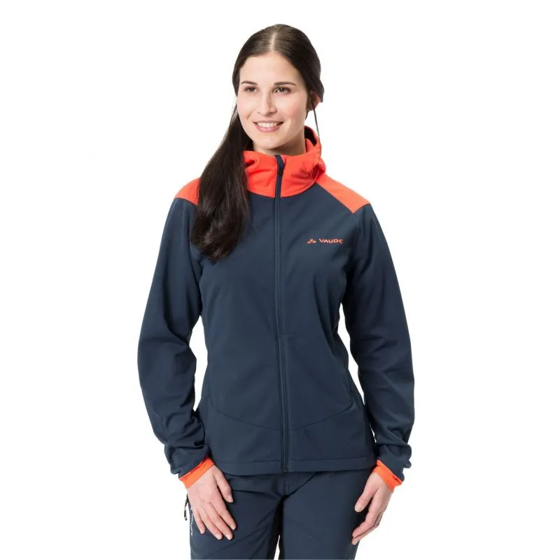 Chaqueta Vaude Qimsa softshell (Dark sea uni) Mujer