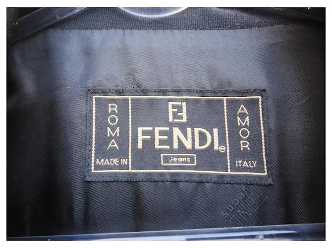 chaqueta vintage Fendi 38 Negro 