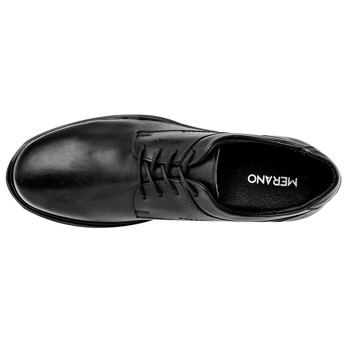 Confort y diabético Exterior Piel Color Negro Para Hombre De Merano