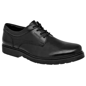 Confort y diabético Exterior Piel Color Negro Para Hombre De Merano