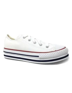 converse blanco plataforma