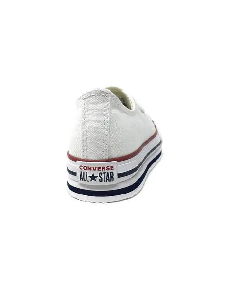 converse blanco plataforma