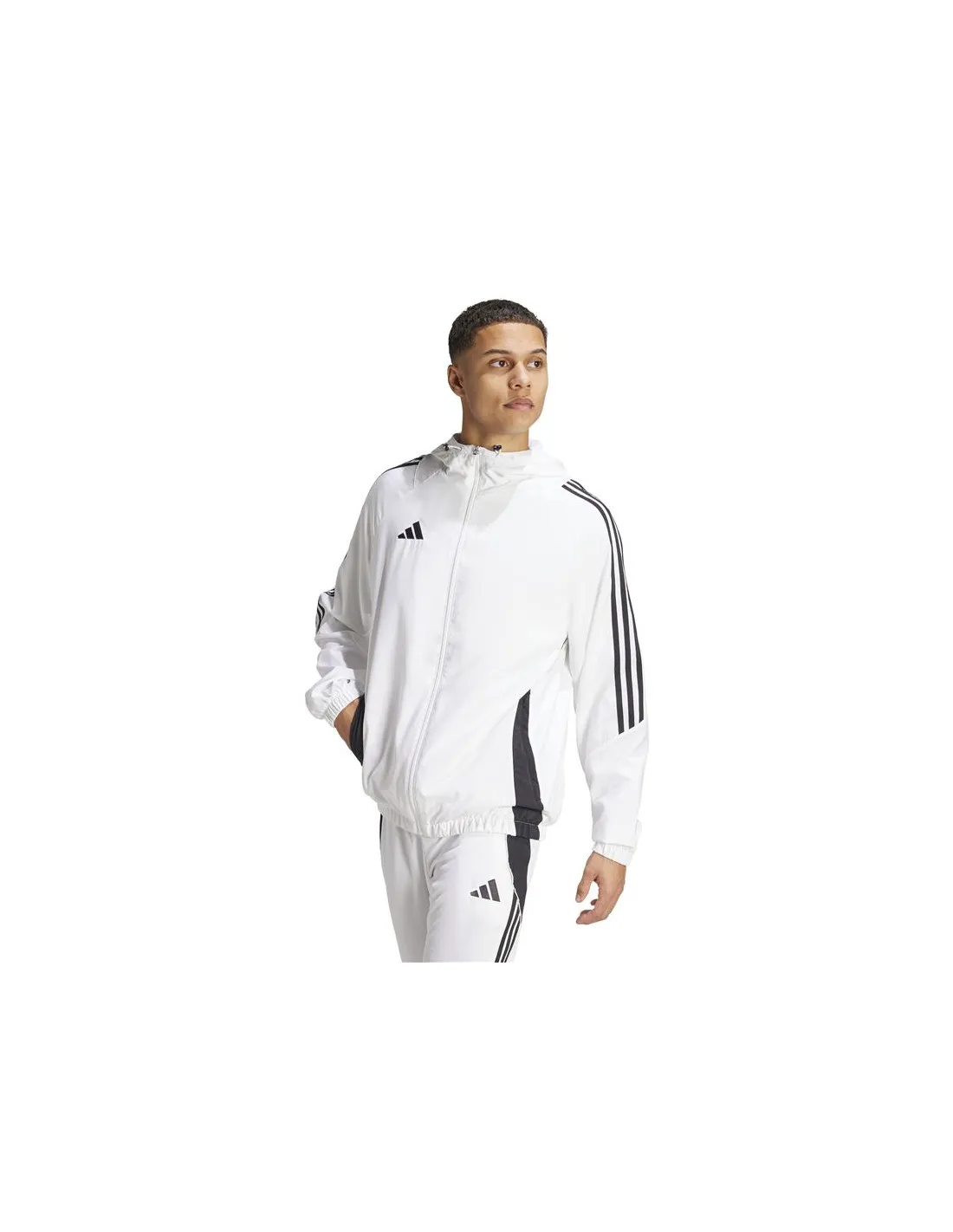 Cortavientos de Fútbol adidas Tiro24 Hombre Blanco