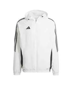 Cortavientos de Fútbol adidas Tiro24 Hombre Blanco