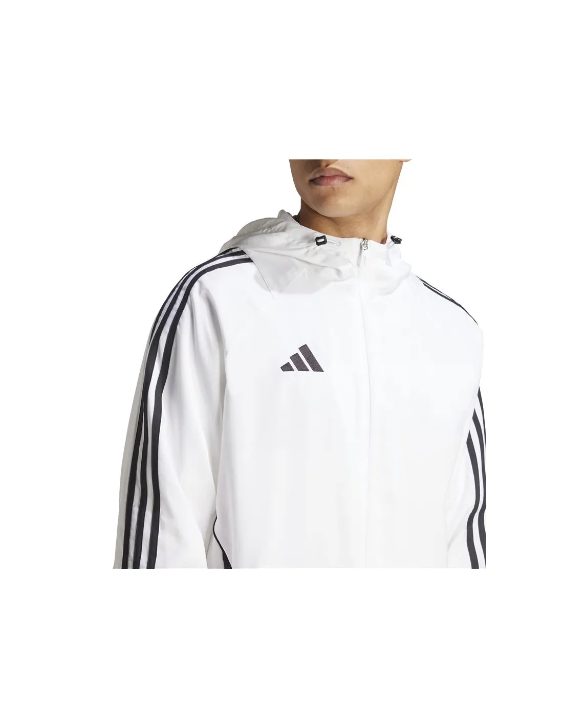 Cortavientos de Fútbol adidas Tiro24 Hombre Blanco