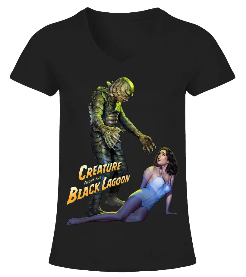 Creature From The Black Lagoon BK (14) Camiseta cuello pico Mujer