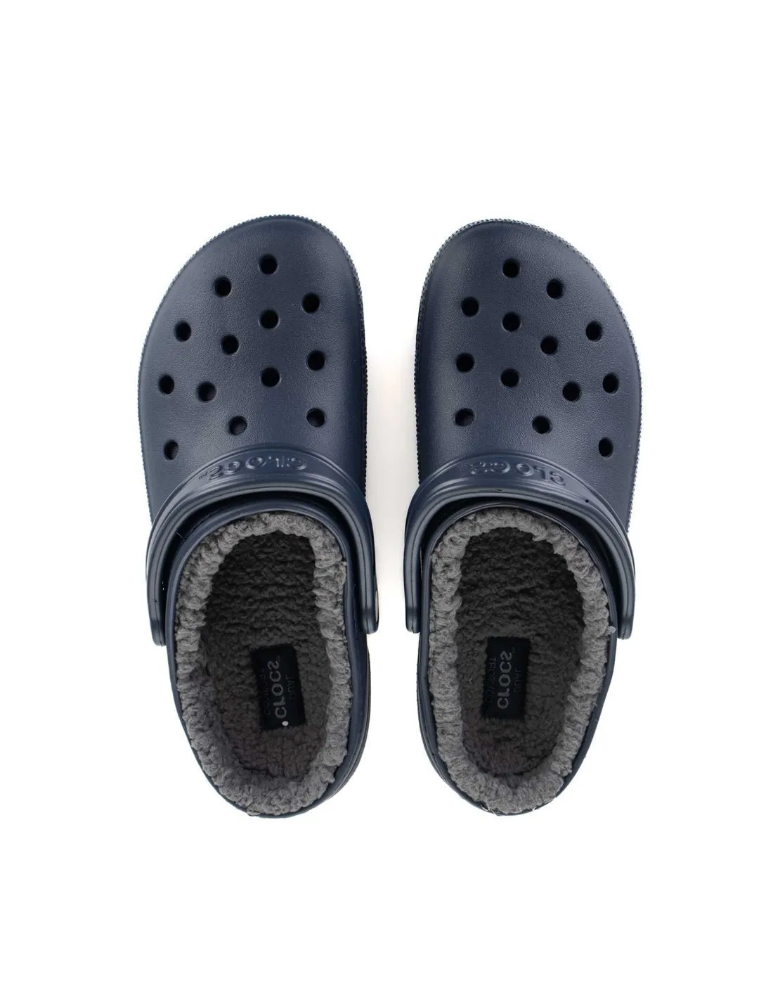 CROCS - Zuecos azul marino con forro cálido Classic Lined Clog 203591 459B Hombre