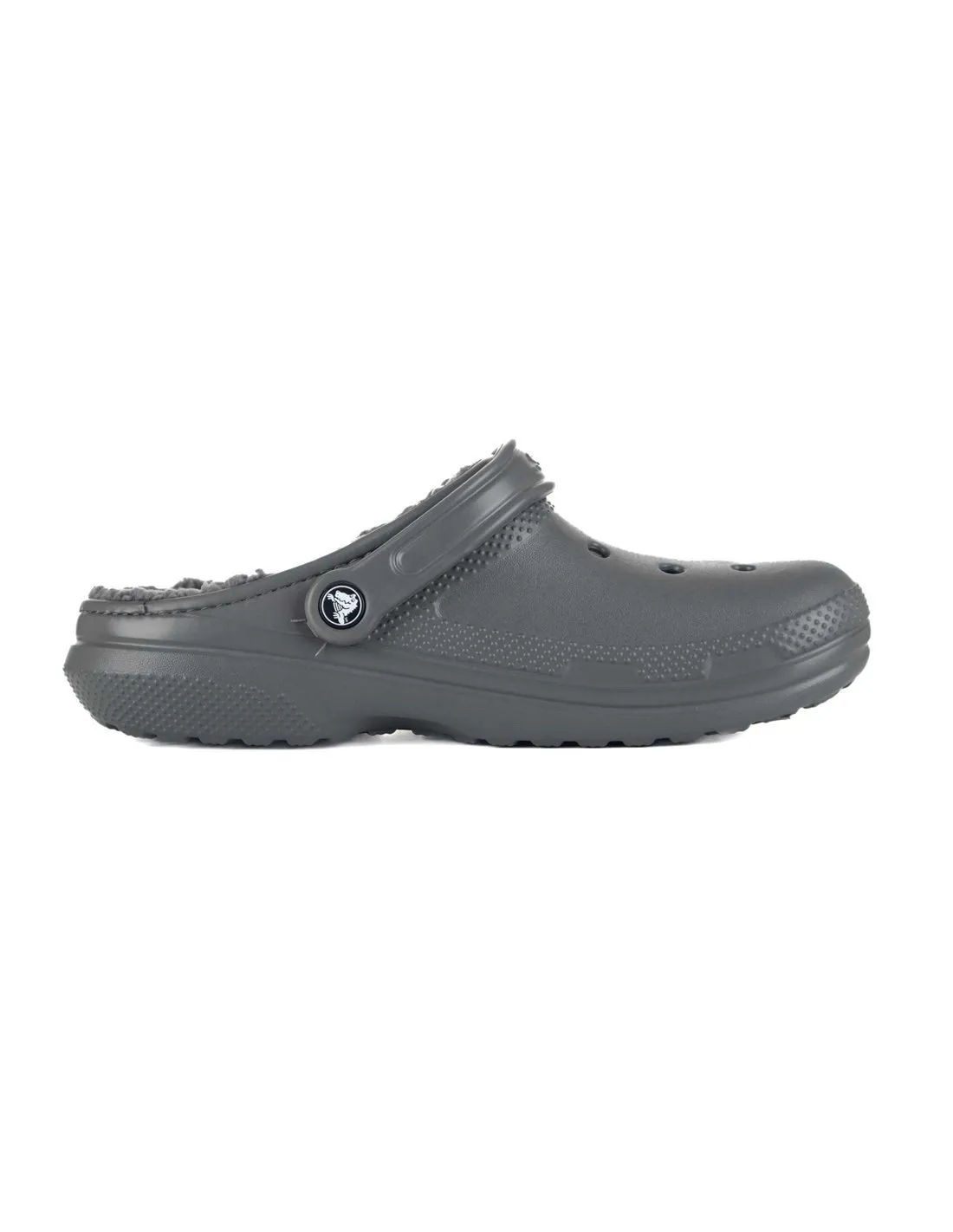 CROCS - Zuecos gris con forro cálido Classic Lined Clog 203591 0EX Hombre