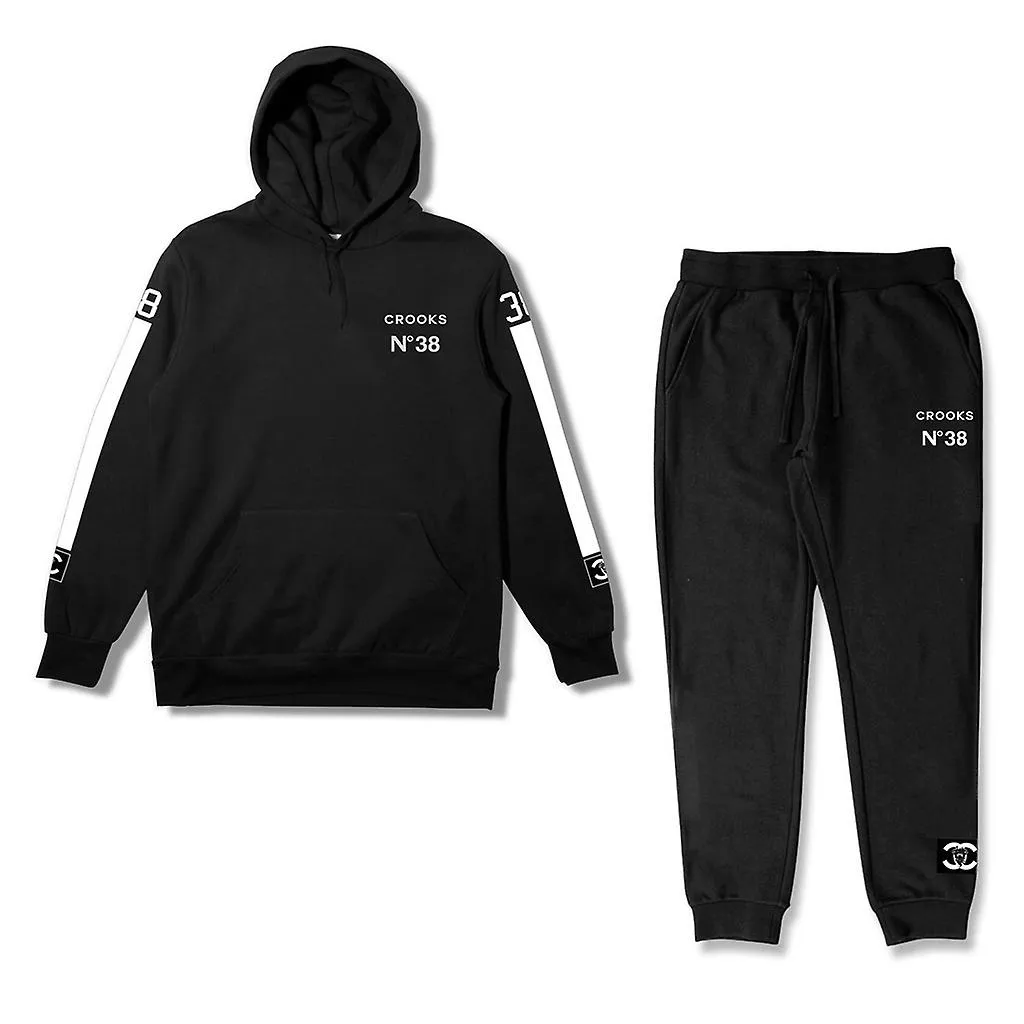 Crooks & Castles No38 Hooded Tracksuit Negro