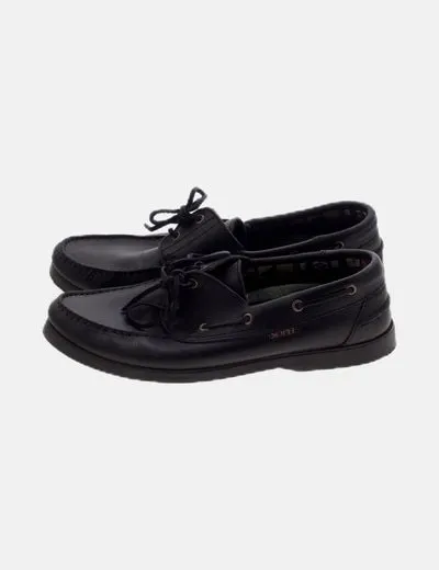 Custodio domingos Zapato negro piel