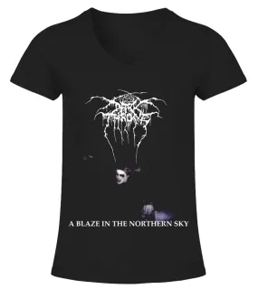 Darkthrone - A Blaze In The Northern Sky BK Camiseta cuello pico Mujer