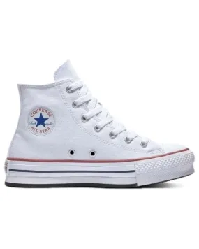 Deportivas CONVERSE  de Mujer y Niña y Niño 272856C CHUCK TAYLOR ALL STAR EVA LIFT HI WHITE-GARNET-NAVY  BLANCO