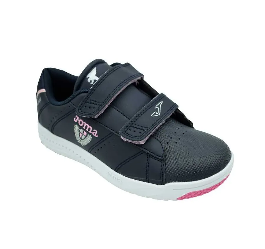 DEPORTIVO JOMA PLAY JR 2143 PARA NIÑOS CASUAL MARINO Y ROSA CON DOBLE VELCRO Y PLANTILLA DE PIEL WPLAYW2143V 27129