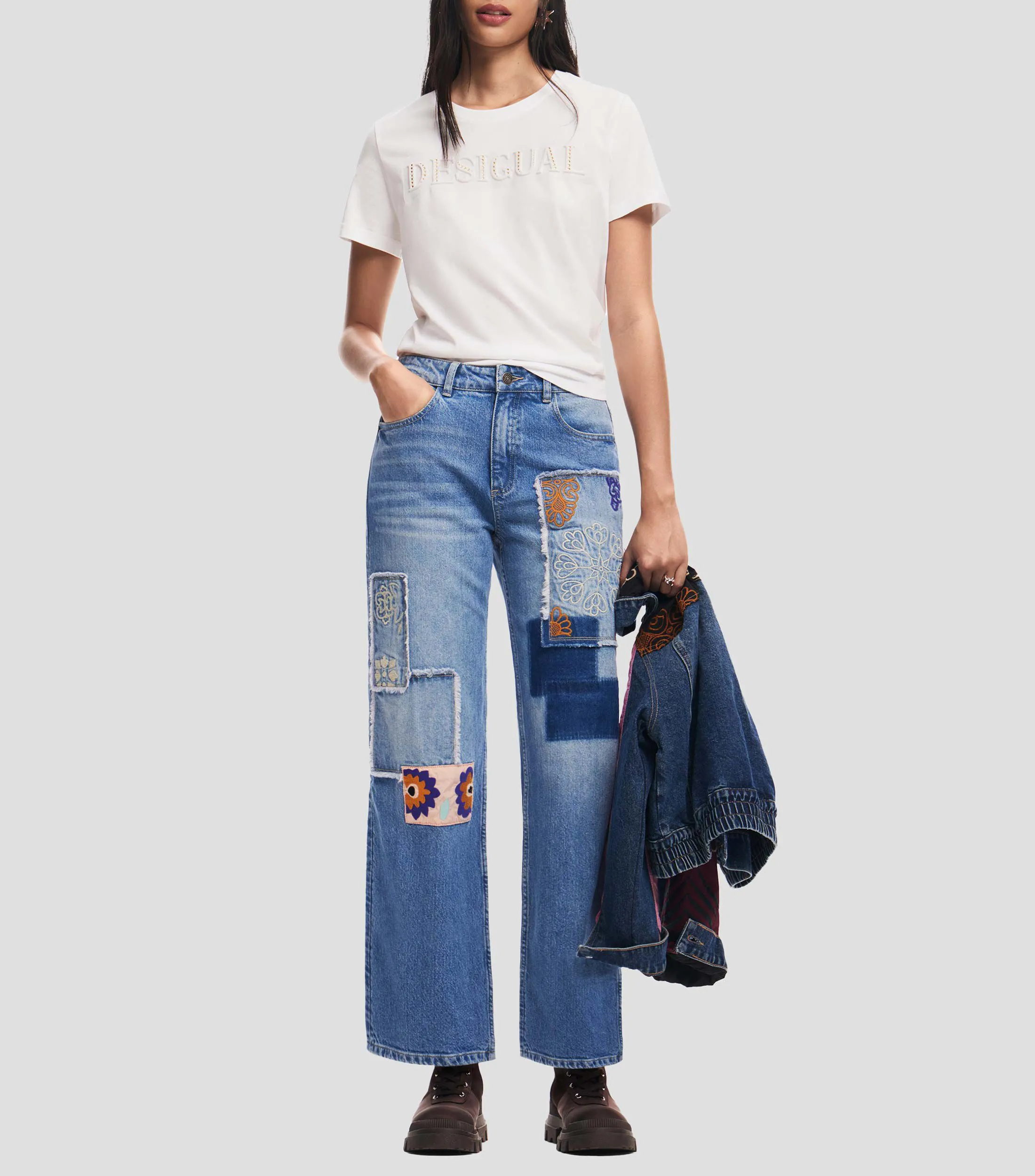 Desigual Jeans Regular Mujer