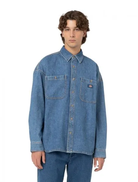 DICKIES Camisa Houston Hombre Classic Blue