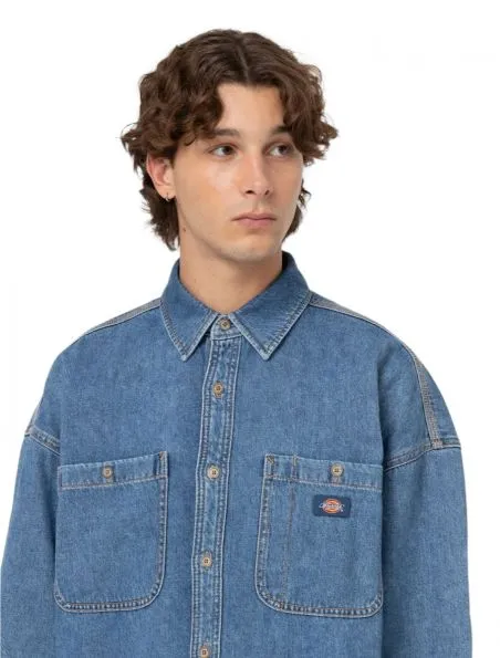 DICKIES Camisa Houston Hombre Classic Blue