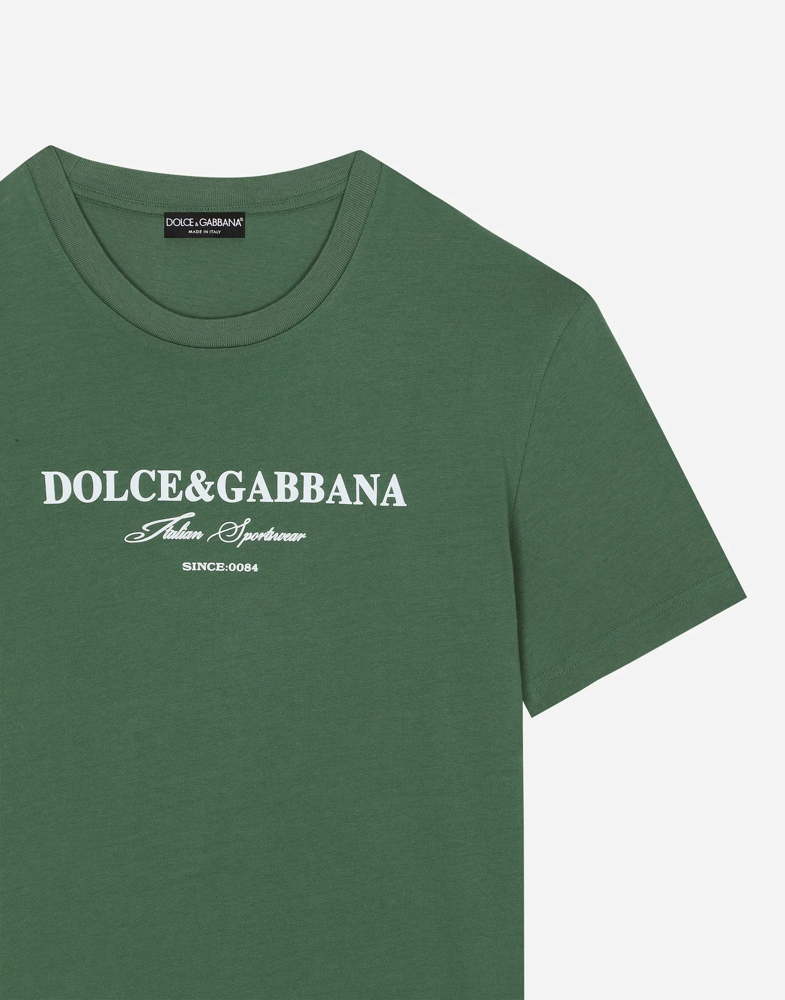 Dolce & Gabbana Cotton T-Shirt With Logo Print