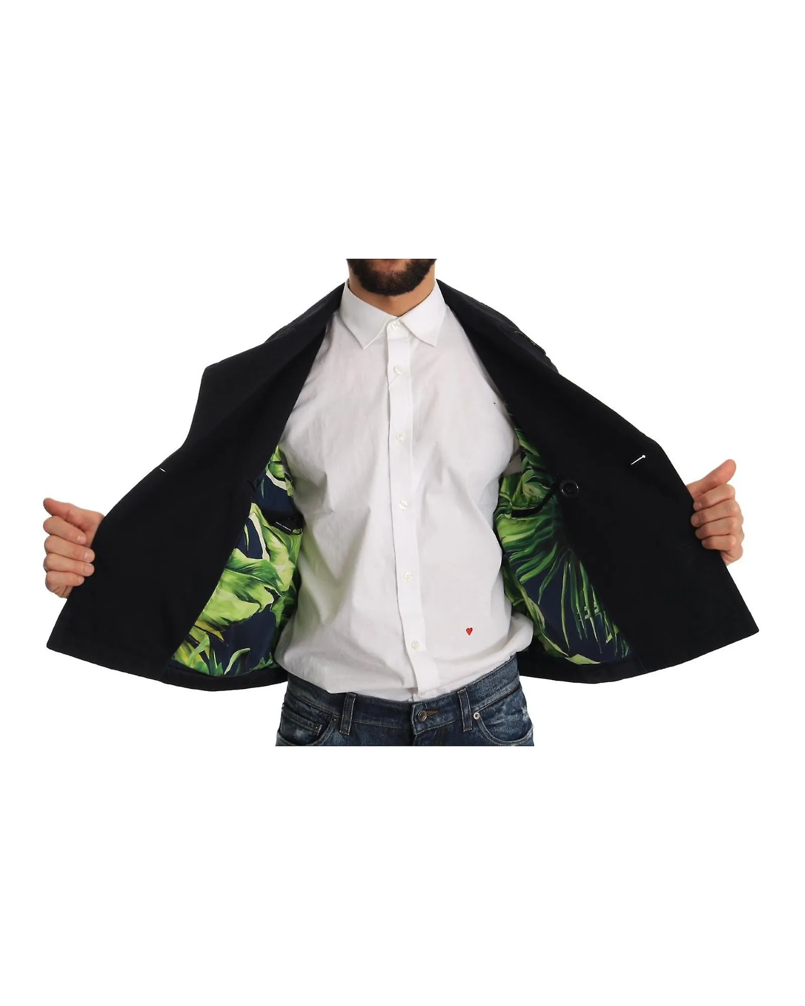 Dolce & Gabbana Dark  Double Breasted Jacket Coat